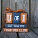 Personalized Custom School Pride Block Sets - you choose wording and colors College, high school, pro team baseball football personalized