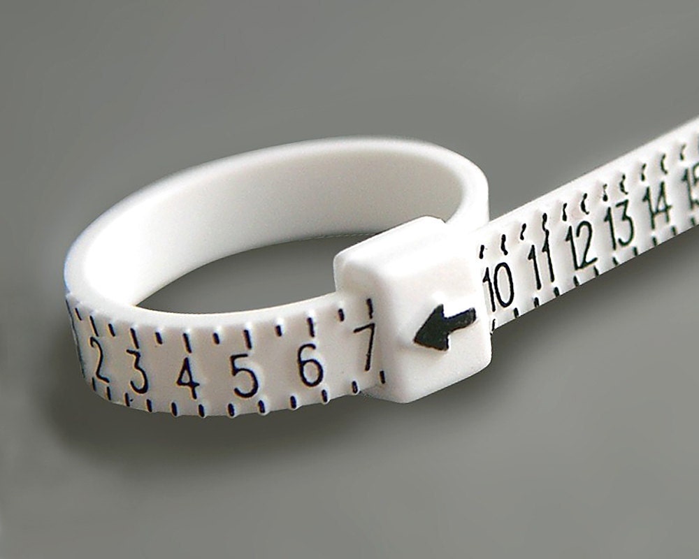 Adjustable Plastic Ring Sizing Tool