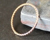 Twisted Wire 14K Gold Filled Stacking Ring
