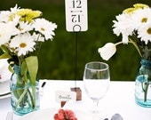 Wooden Square Table Number Holders (Set of 4)