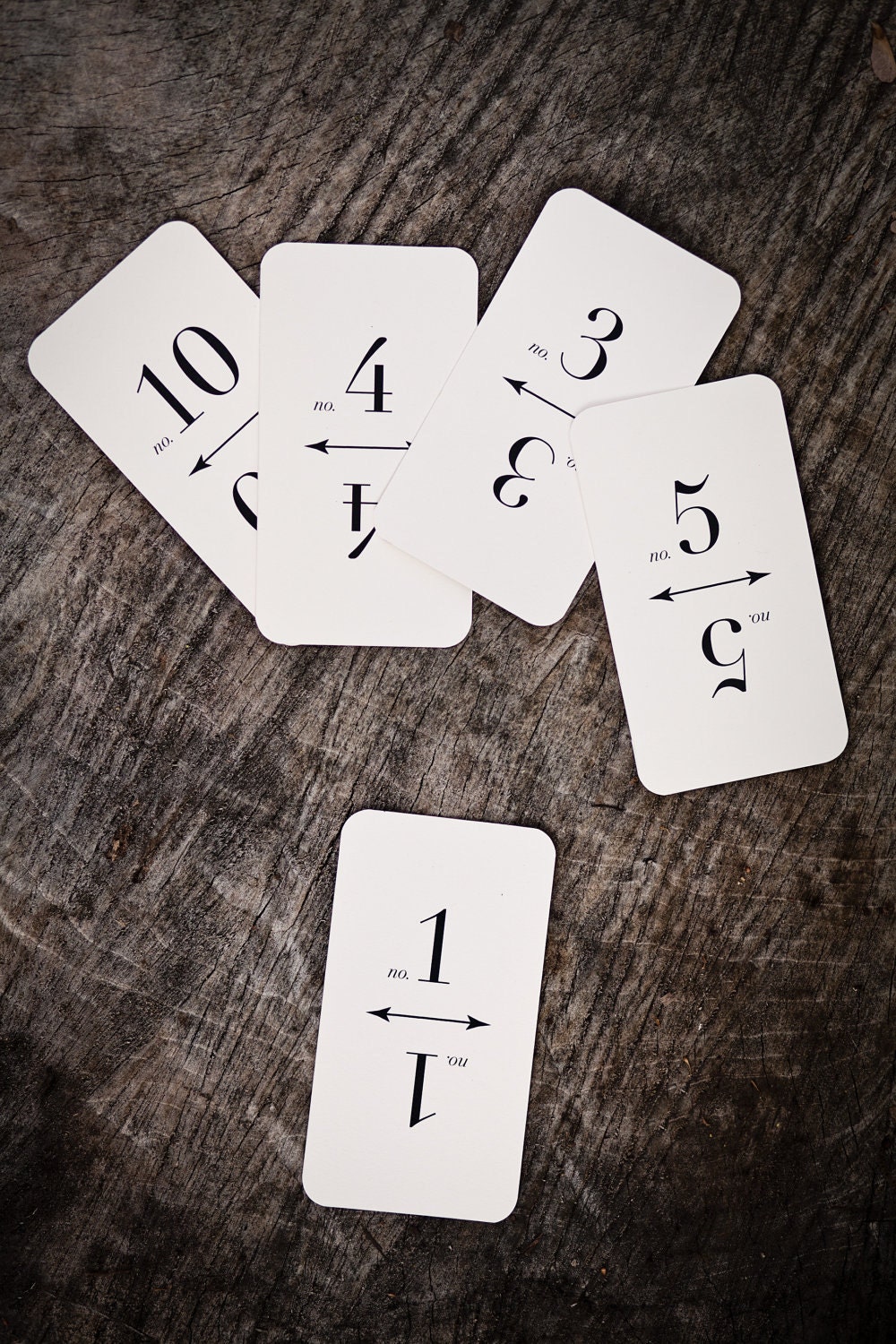 Table Number Cards (1-10)