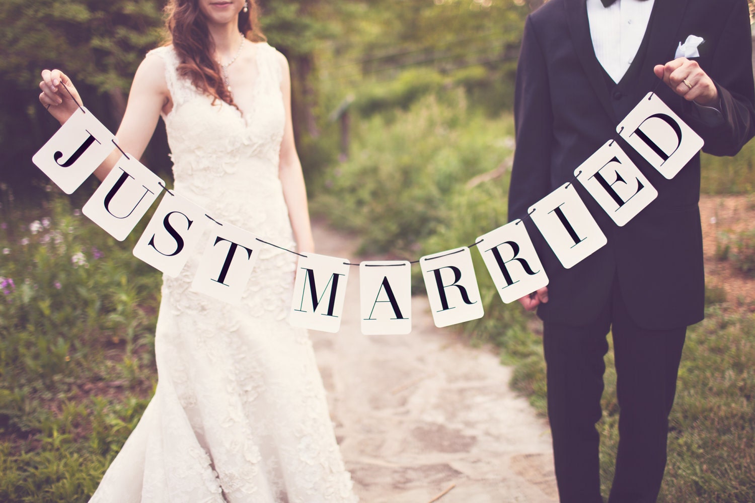 Just Married Banner: Rectangle