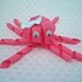 Hot Pink Octopus Ribbon Sculpture Hair Clip... Free Shipping Promo