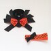 Spider Ribbon Sculpture Hair Clip Set - Halloween Hair Bows - Toddler Hair Clips... Free Shipping Promo