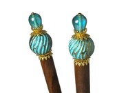Hair Stick, Hair Ornament, Turquoise Teal, SINGLE Hairstick