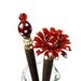 Hairsticks, Red Flower Hair Accessories