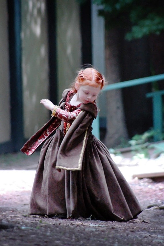 Renaissance Gown Custom Princess Heirloom Girls Dress