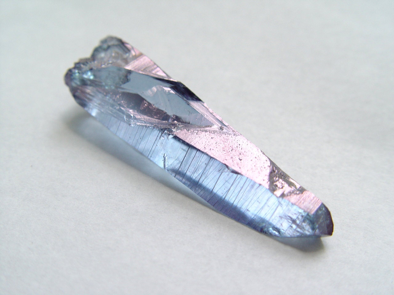 Lavender - Violet Aura Quartz Crystal Point