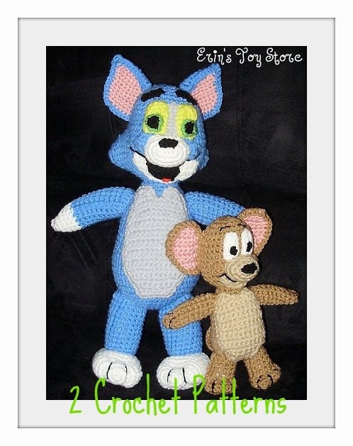Cat and Mouse 2 Crochet Patterns by Erin Scull