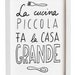 Anek LA CUCINA Kitchen Art Typography Print - high quality fine art print