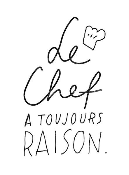 French Kitchen Art - Le Chef - 11"x15" - archival fine art giclée print