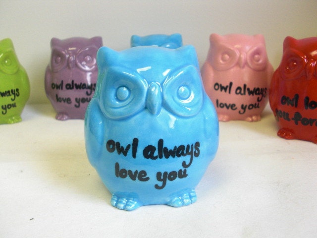 Mother's Day Ceramic Owl Figurine - Owl Always Love You