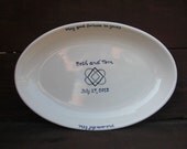 Custom Wedding Signature Guestbook Platter - Personalized Celtic Love Knot - May Good Fortune Quote