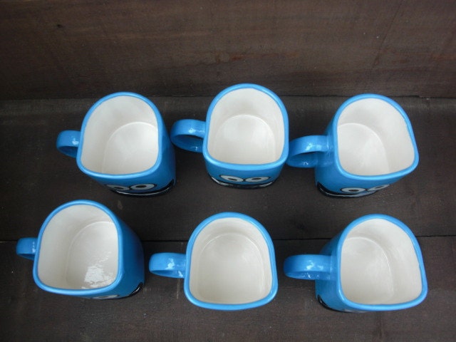Googly Eyed Monster Ceramic Cookies and Milk Dunk Mug - Ready to Ship