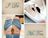 Set "I Do & Me Too" Bride and Groom