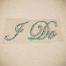 BLUE "I Do" Wedding Shoe Rhinestone Applique