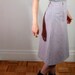 80s pencil skirt - The Sugar Lolita - pink and gray stripes