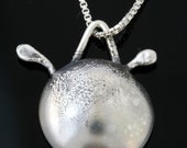 Pomegranate  - Sterling Silver Pendant Handmade From Israel