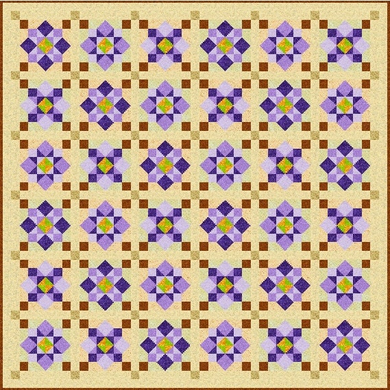 MORNING HEATHER - Quilt Addicts Precut Patchwork Quilt Kit King size 91 inch