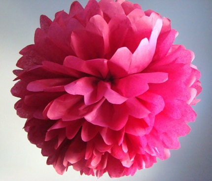 Valentines Day Decor ....1 Large Tissue Pom.......Pick Your Color