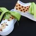 Hand Painted Girl's Giraffe White Canvas Lace Up Shoes