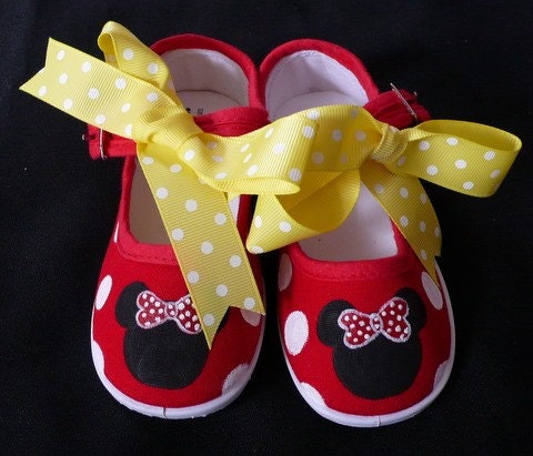 Minnie Mouse Red Mary Jane Canvas Shoes