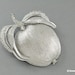 Vintage Peach Brooch Silver Tone Fruit Jewelry