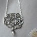 Silver Cloud Pendant With Silver Chain Necklace