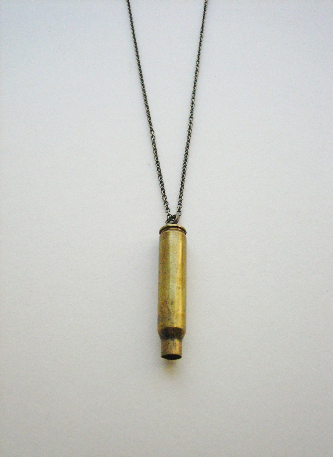 Brass Bullet Necklace