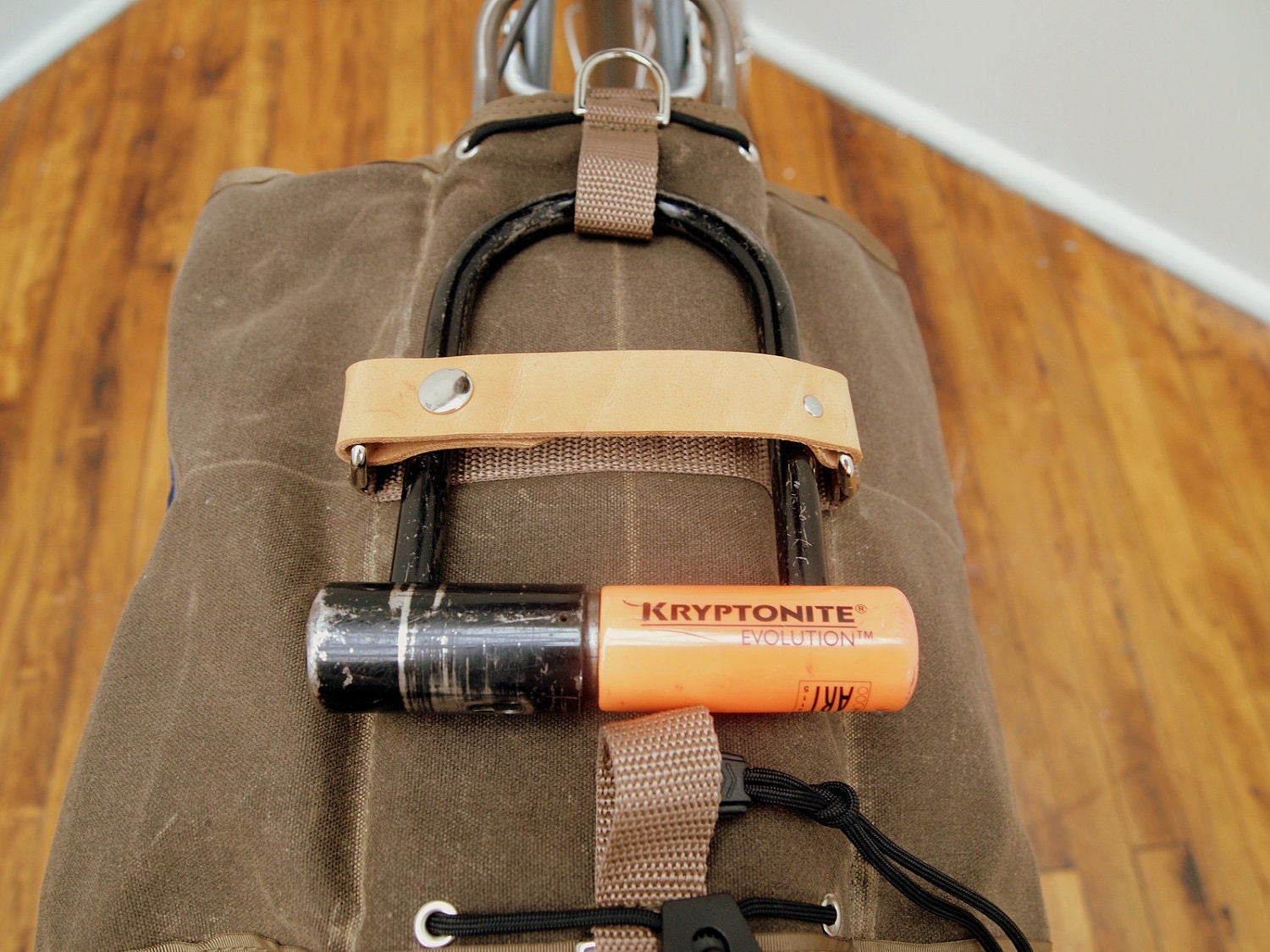 Deluxe Waxed City Panniers - Brown Waxed Canvas / Leather
