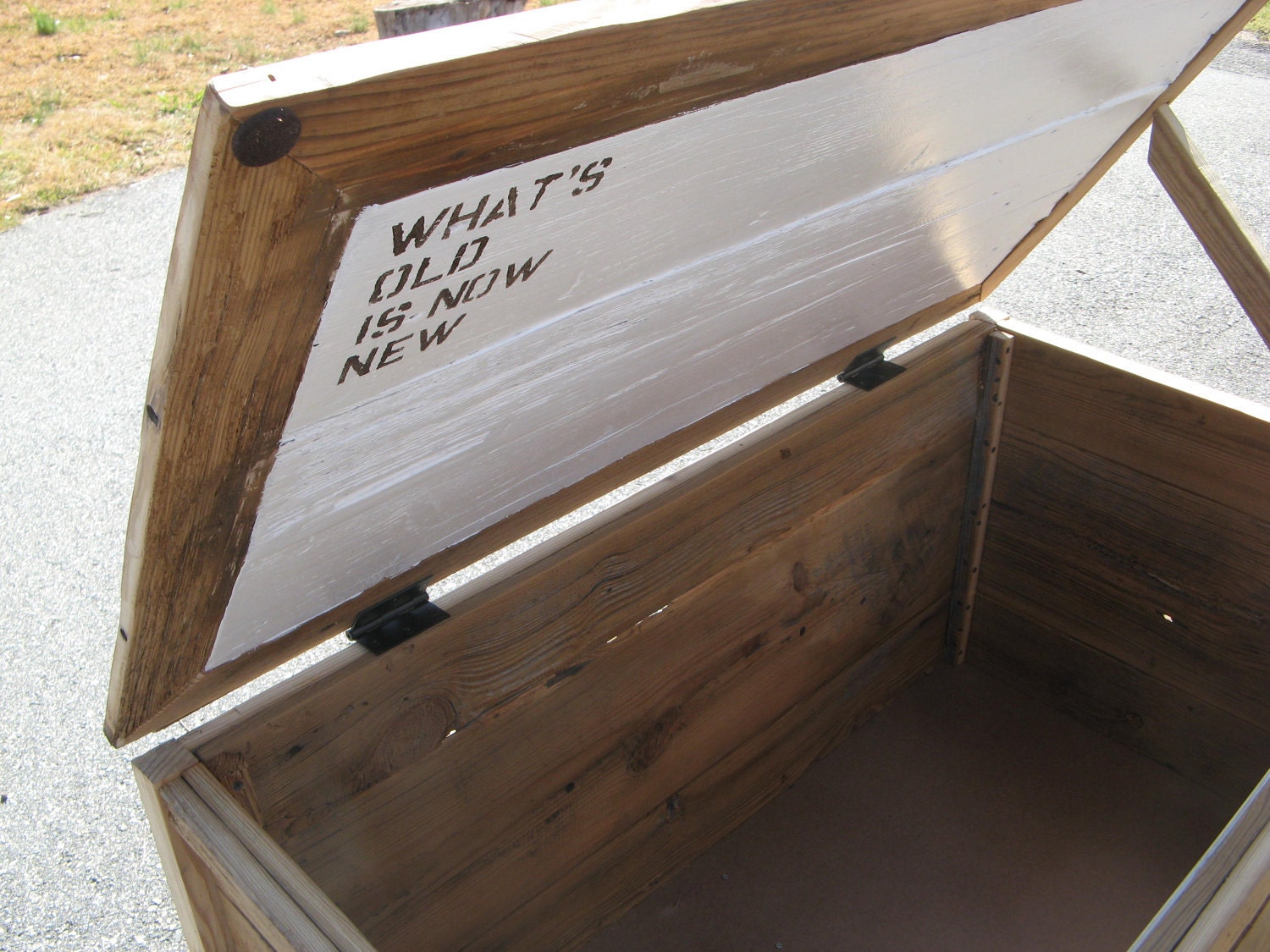 Trunk/Table made from Reclaimed Wood