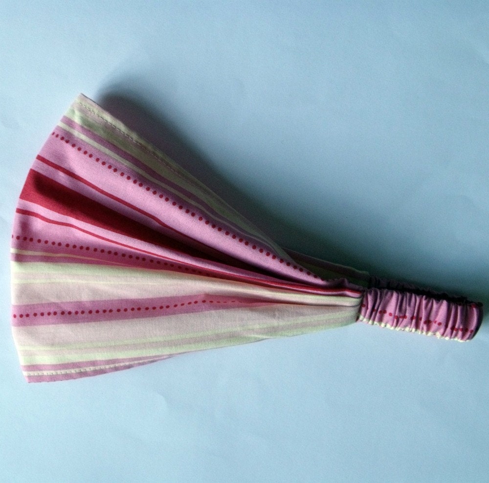 Headband - Sandi Henderson for Michael Miller Vintage Stripe in Blush fabric