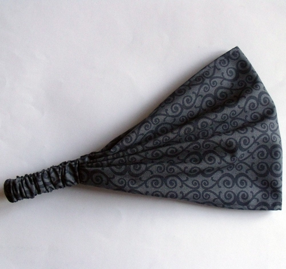 Yoga Headband - Organic Cotton Free to Grow in Gray - Nancy Mimis (Robert Kaufman) - fabric