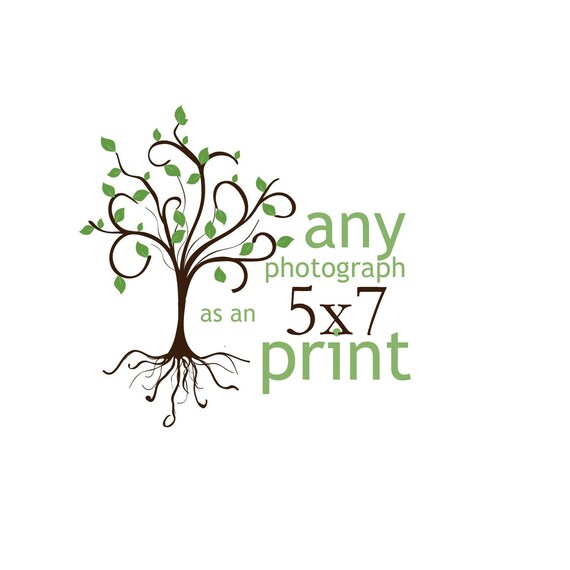 Any photograph as a 5x7 print