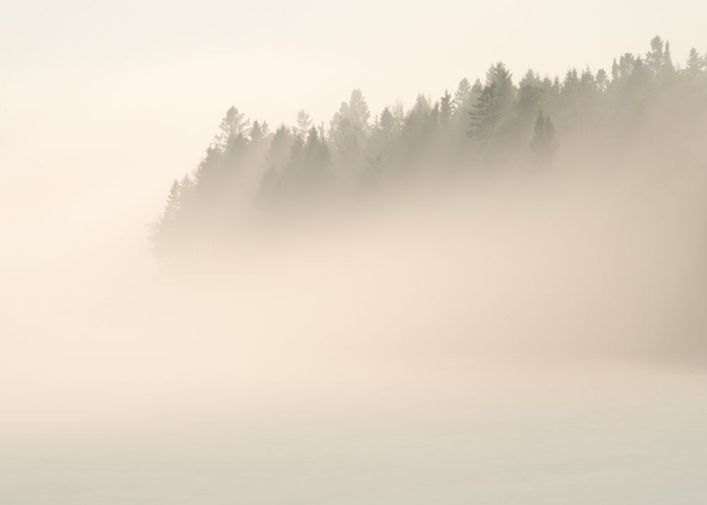 Lake Superior 01 - 5x7 fine art print photograph lake fog landscape