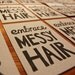 Embrace Messy Hair - Lino Print