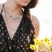 Black Spinel Linked Necklace