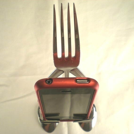 Silverware iPhone/iPod Stand - Fork Head