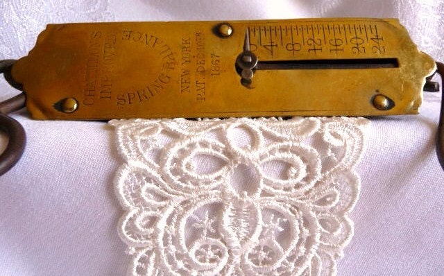 Vintage Chatillon's brass scale