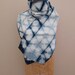 Indigo Dyed Cotton Scarf : Kikko