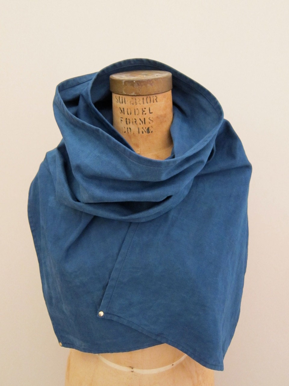 Indigo Dyed Cotton Scarf : Wild Blue