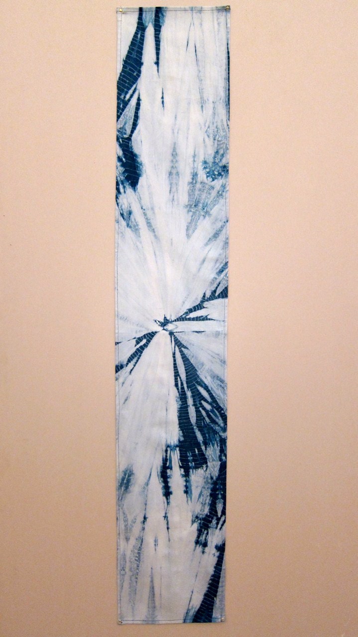 Indigo Dyed Cotton Scarf : Nova