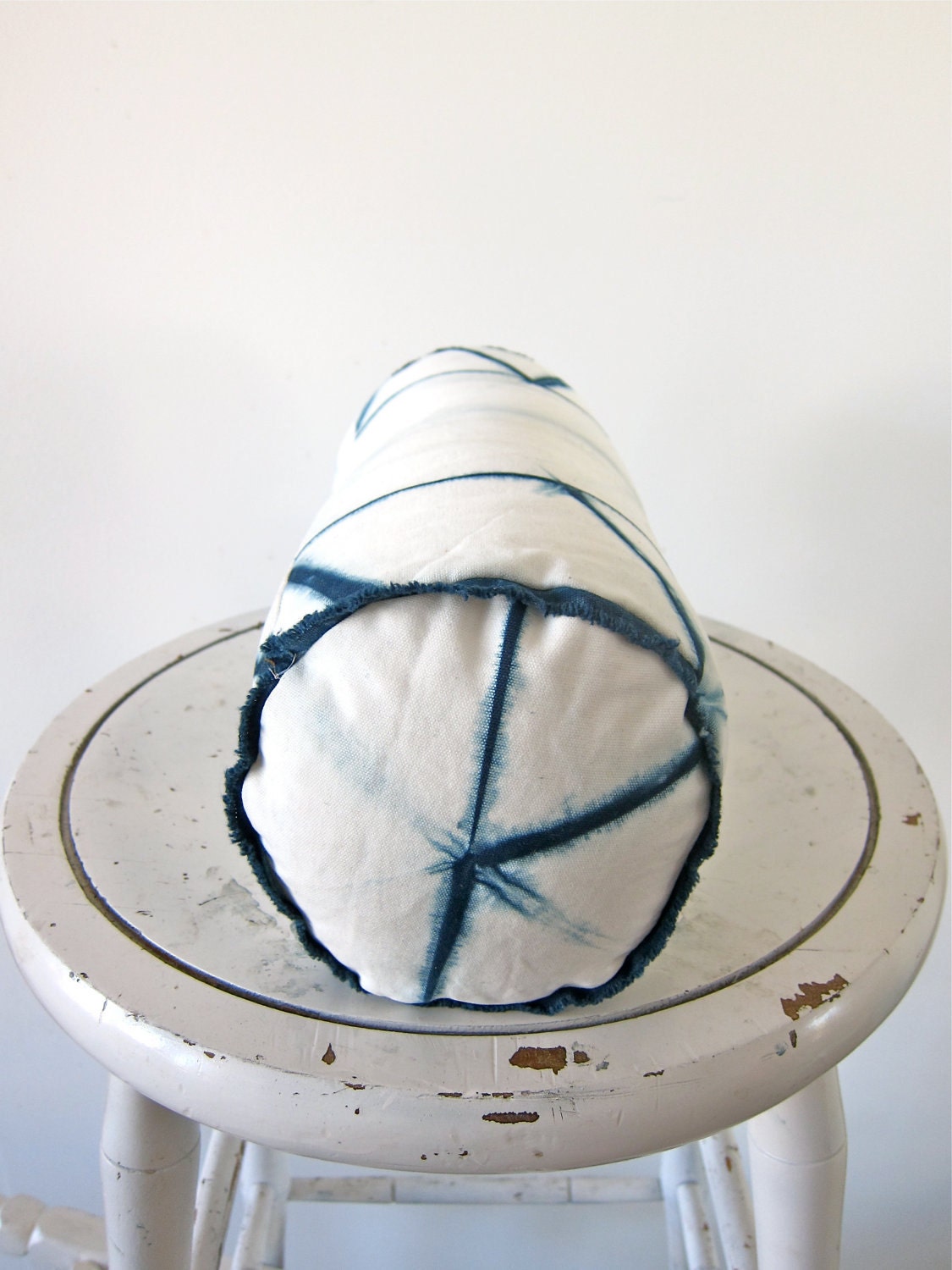Bolster : Plant Dyed Shibori Indigo Pillow