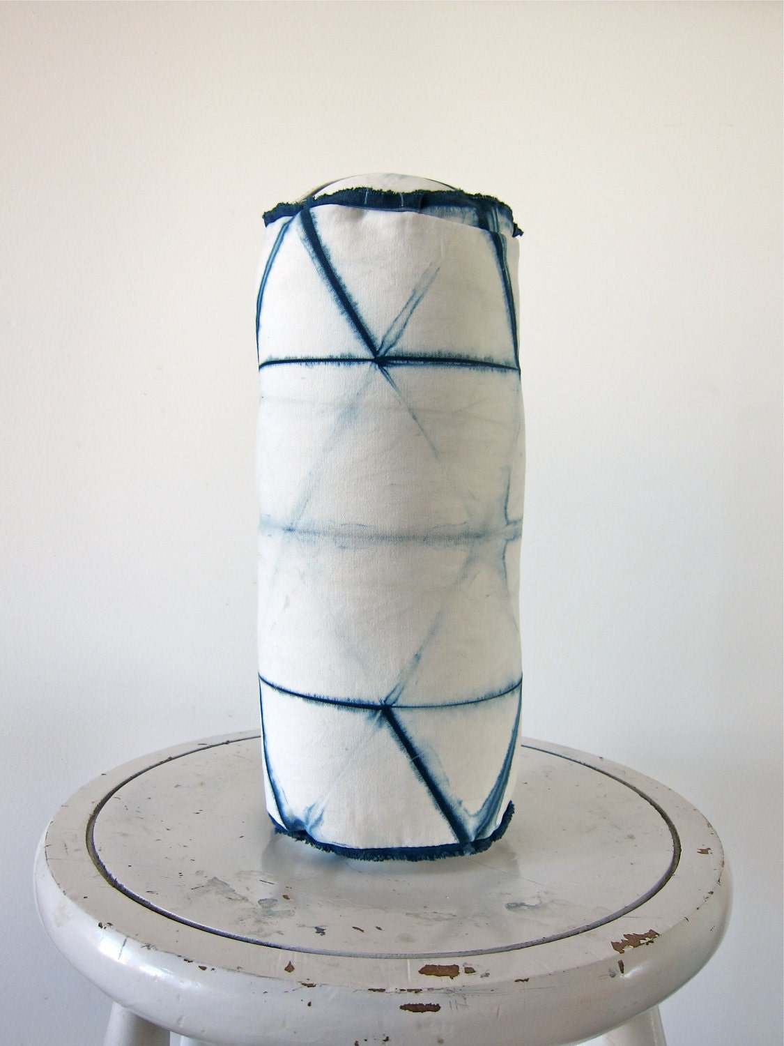 Bolster : Plant Dyed Shibori Indigo Pillow