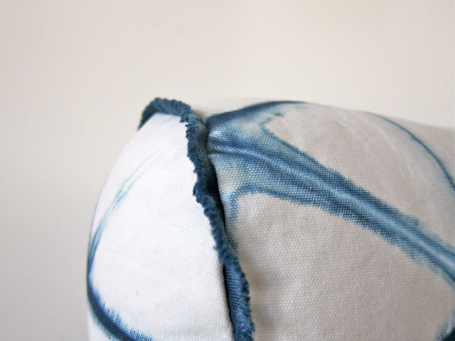 Bolster : Plant Dyed Shibori Indigo Pillow