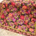 Patchwork Quilt, Handmade Quilt Floral Fusion, Quilted Throw