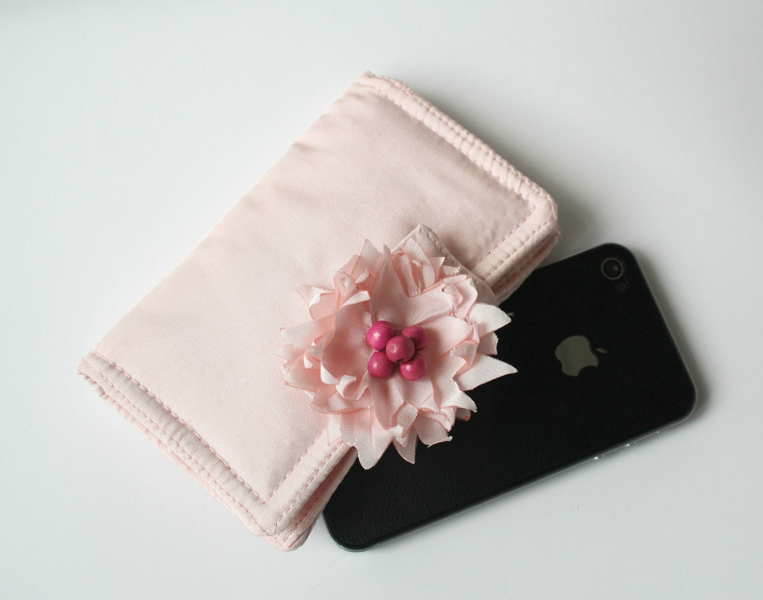 Free Shipping iPhone 5 // iPhone 4 // Samsung s3 Blush Pale Pink  Case And Wallet Valentines Day Gift