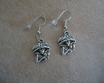 Lady Skull, Earrings, Maracas & Hat, Day of the Dead Festival, Brendas Beading on Etsy
