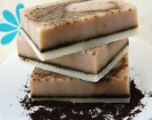 Handmade Natural Soap Mocha Latte Coffee Scrub - The Grind - 5oz Bar