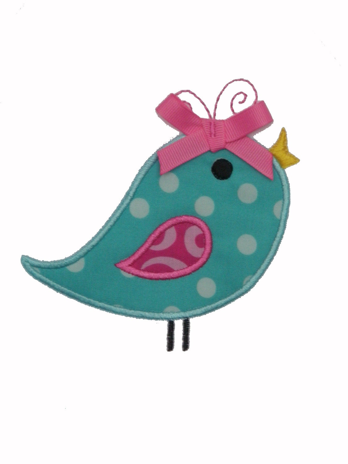Whirly Bird Applique Machine Embroidery Design